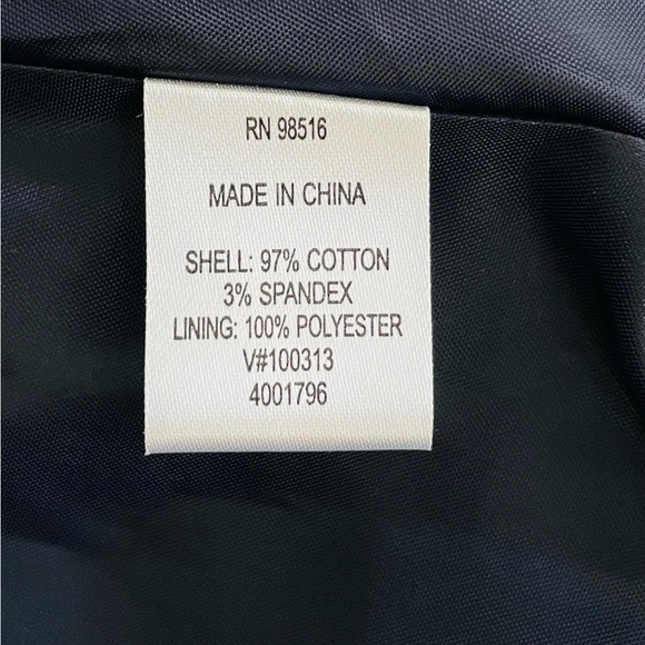 COLDWATER Floral Multicolored Zip Front Jacket Spring 3/4 Sleeve Cotton Blazer - Picture 7 of 7